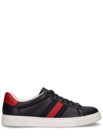 luisaviaroma gucci ace|Hyper ace leather sneakers .